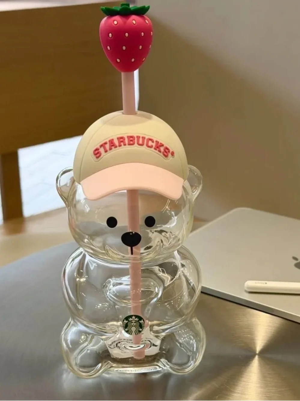 New! Starbucks Pink Bearista Strawberry Topper Summer 2026 Collection